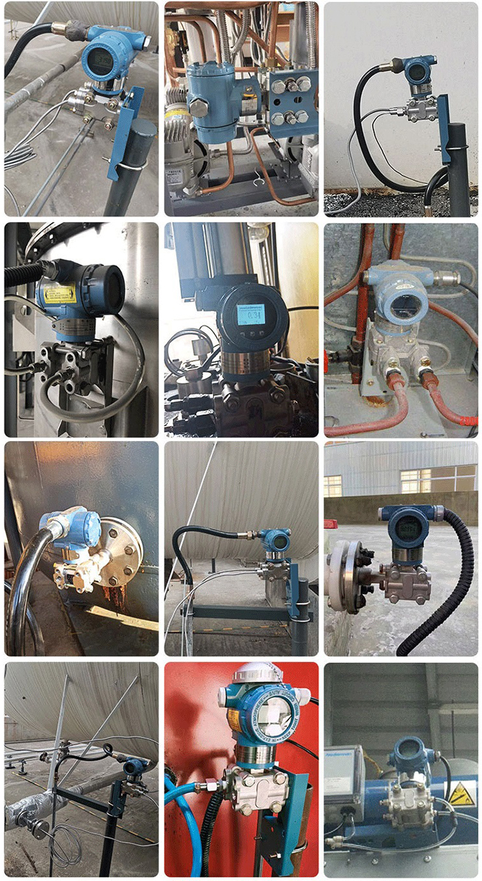 擴散硅液位變送器現場安裝使用圖