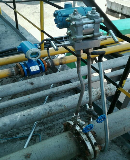 旁通式孔板流量計工作現場圖